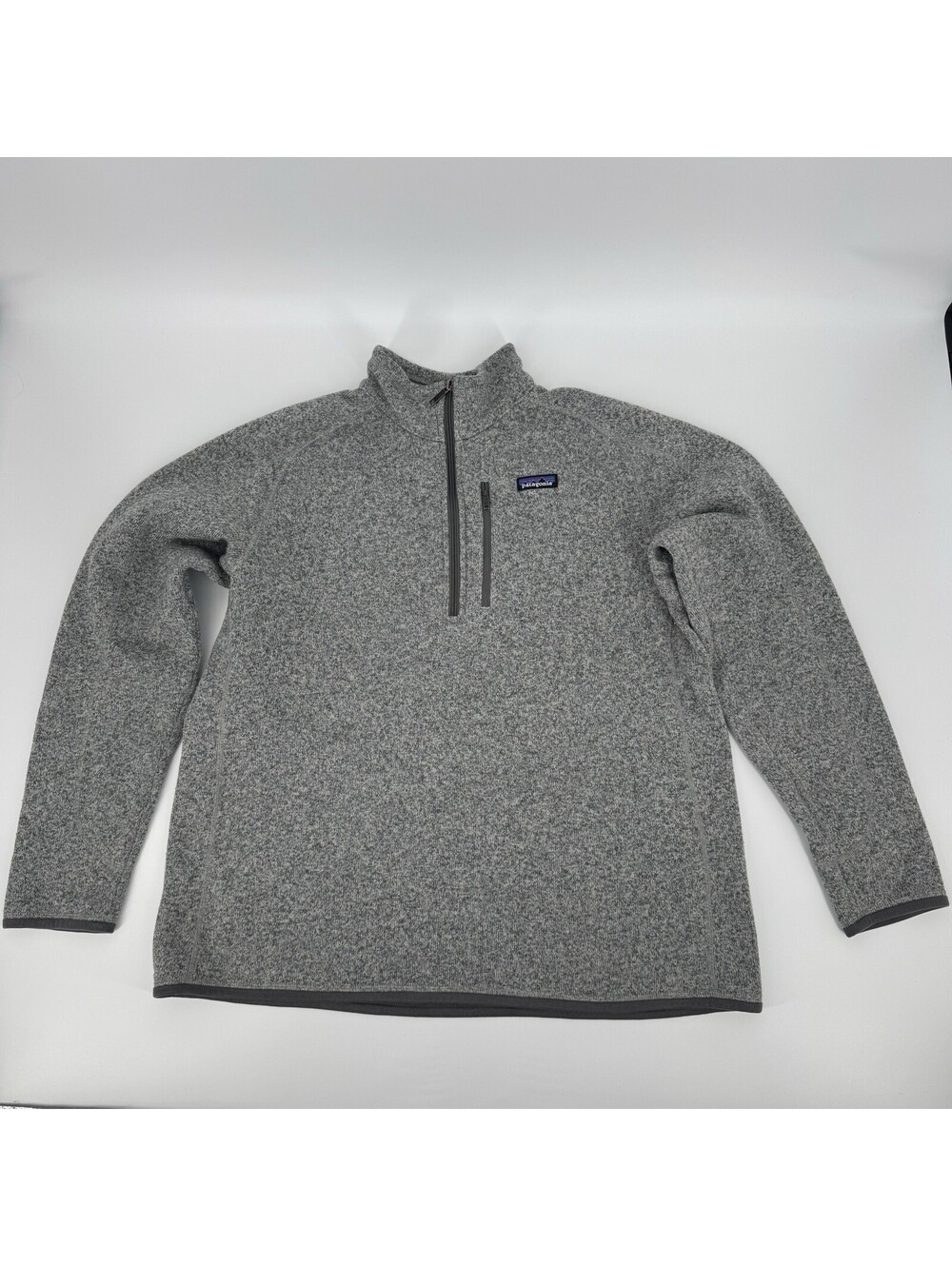 Patagonia Better Sweater 1/4 Zip Fleece Pullover Stonewash Grey Men’s Size XL